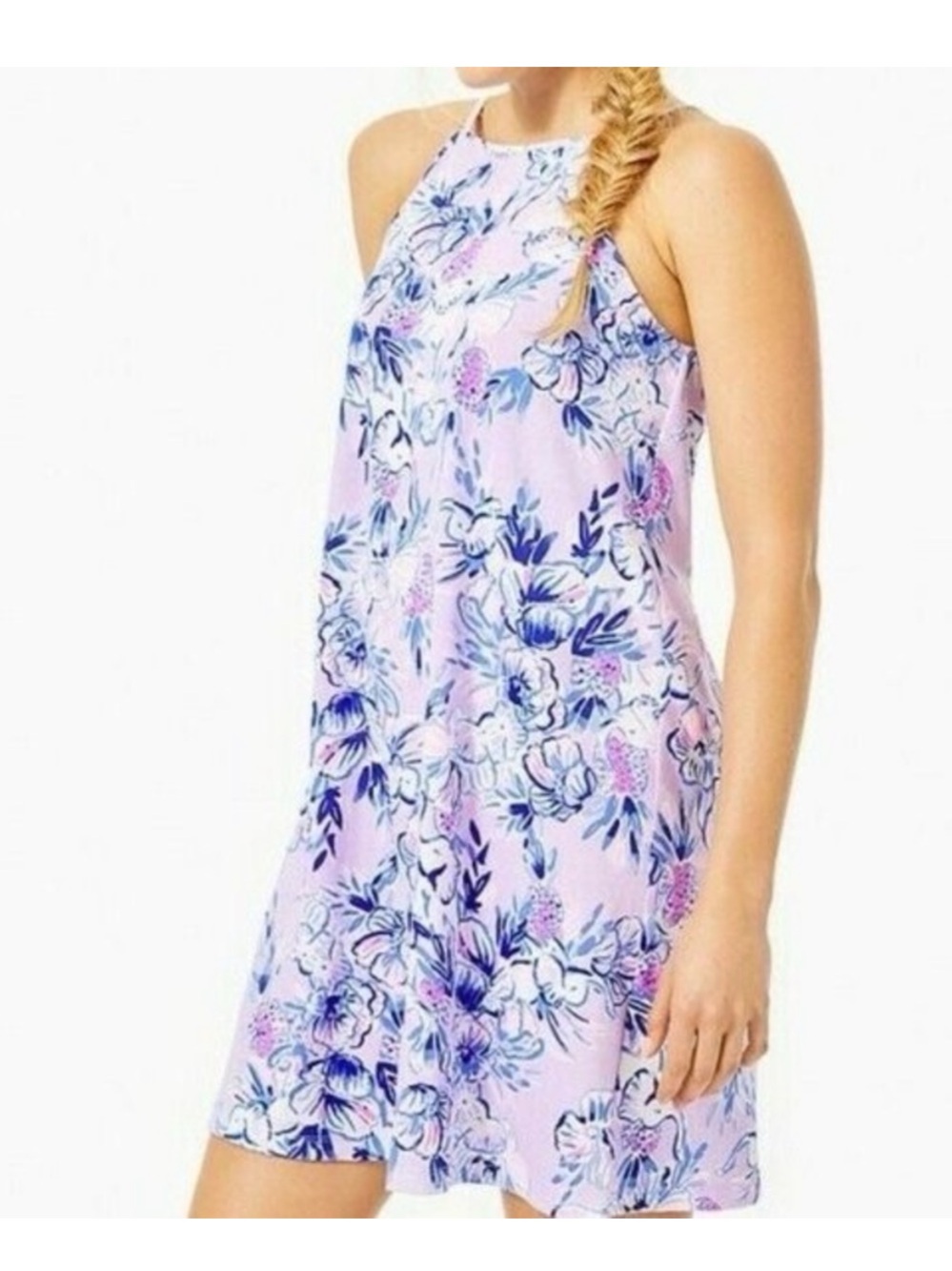 Lilly Pulitzer Margot swing dress size M Trunks in the air purple elephants - Picture 10 of 12